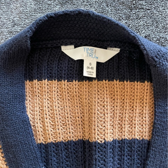 Time & Tru | Color Blocked Stripe Cardigan - Picture 2 of 2